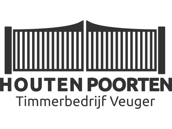 Timmerbedrijf Veuger: al meer dan 25 jaar dé specialist in houten poorten Het logo van Timmerbedrijf Veuger